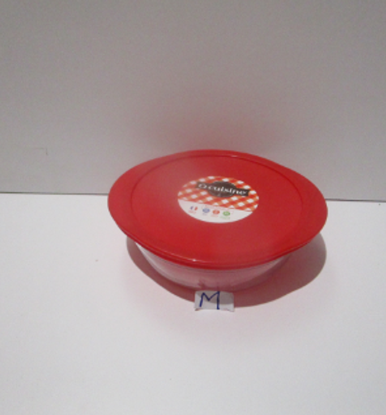 Dish round with plastic lid image