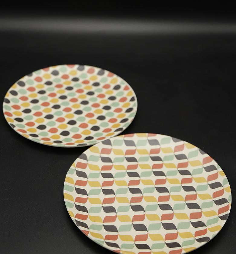 BAMBOO DISH 20CM 3ASS PAT image