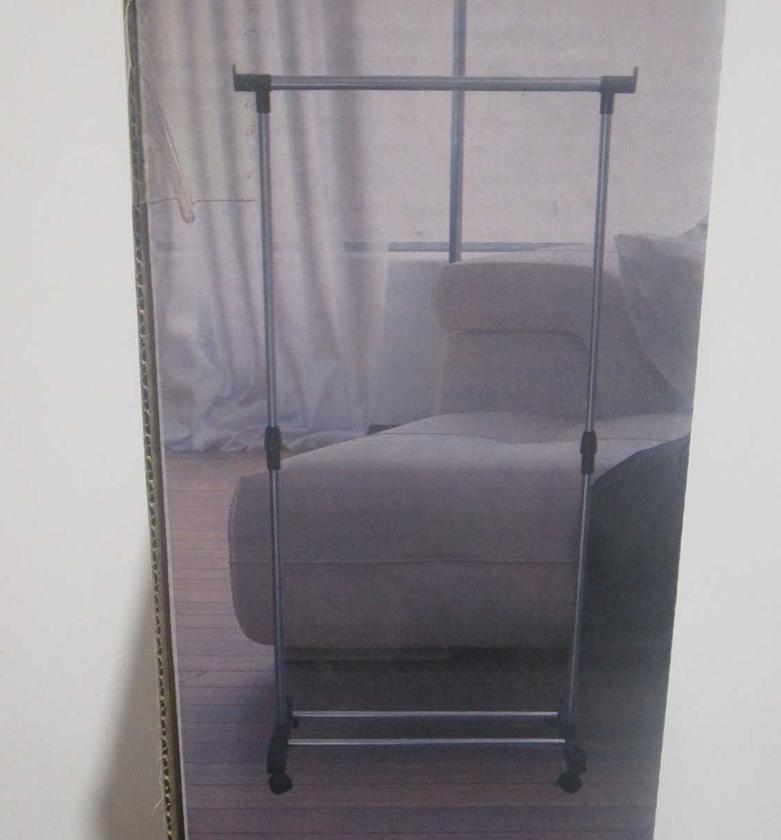 Single-pole clothes rack iron+abs image