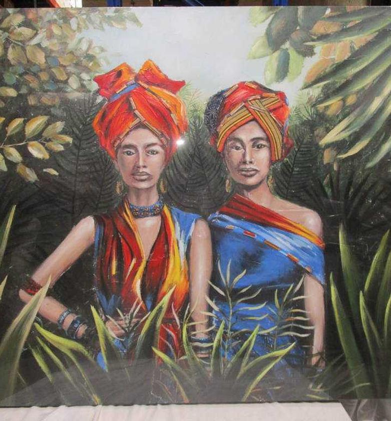 OIL PAINTING 2 LADY image