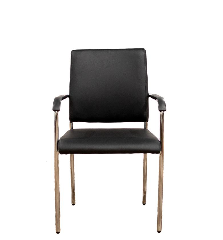 Leather visitor office chair image