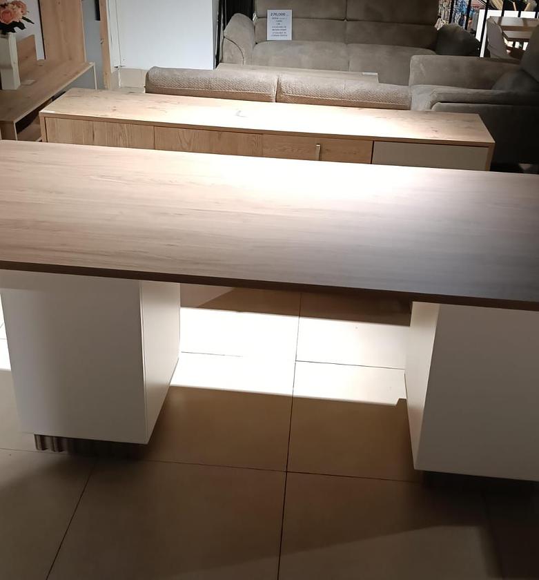 Dining table 6821 lt walnut/8008 image