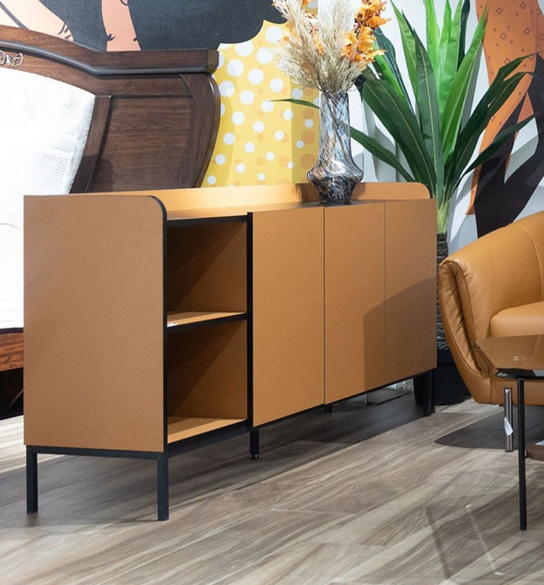 Adara Melamine Buffet with 3 Doors & 2 Shelves image