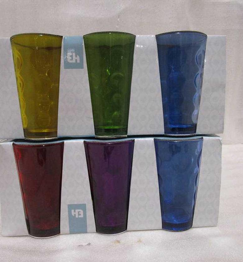 DRINKING GLASS 6PCS COLOU image