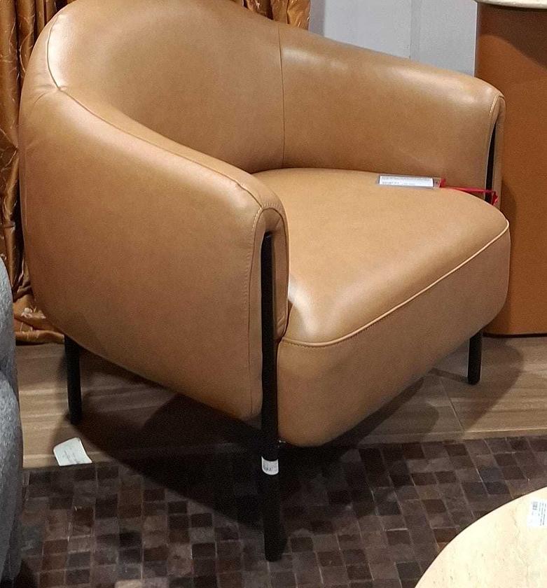 Armchair leather tan image
