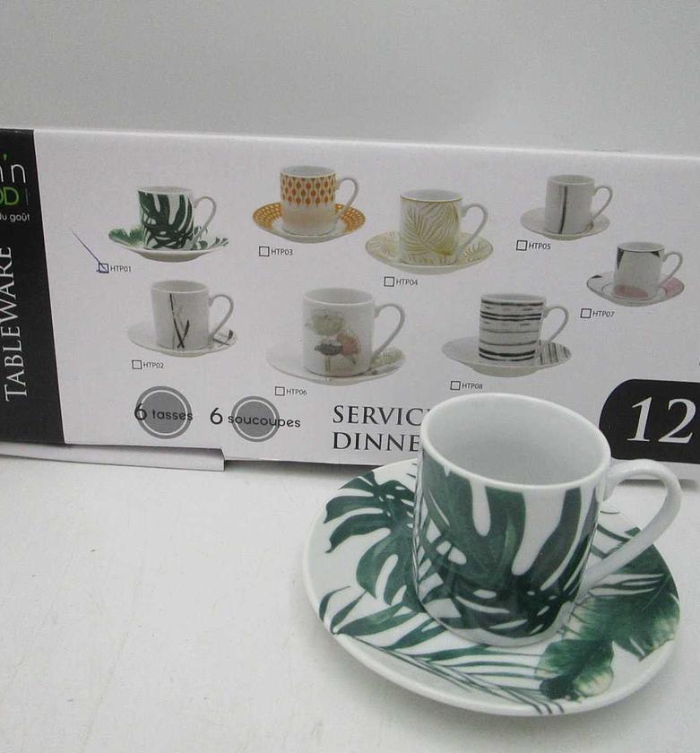 12pcs round coffee setpor image