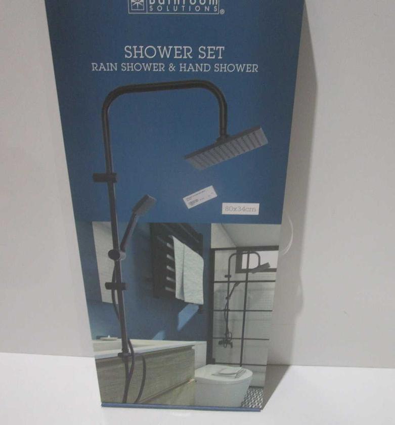 Shower column set matt black image