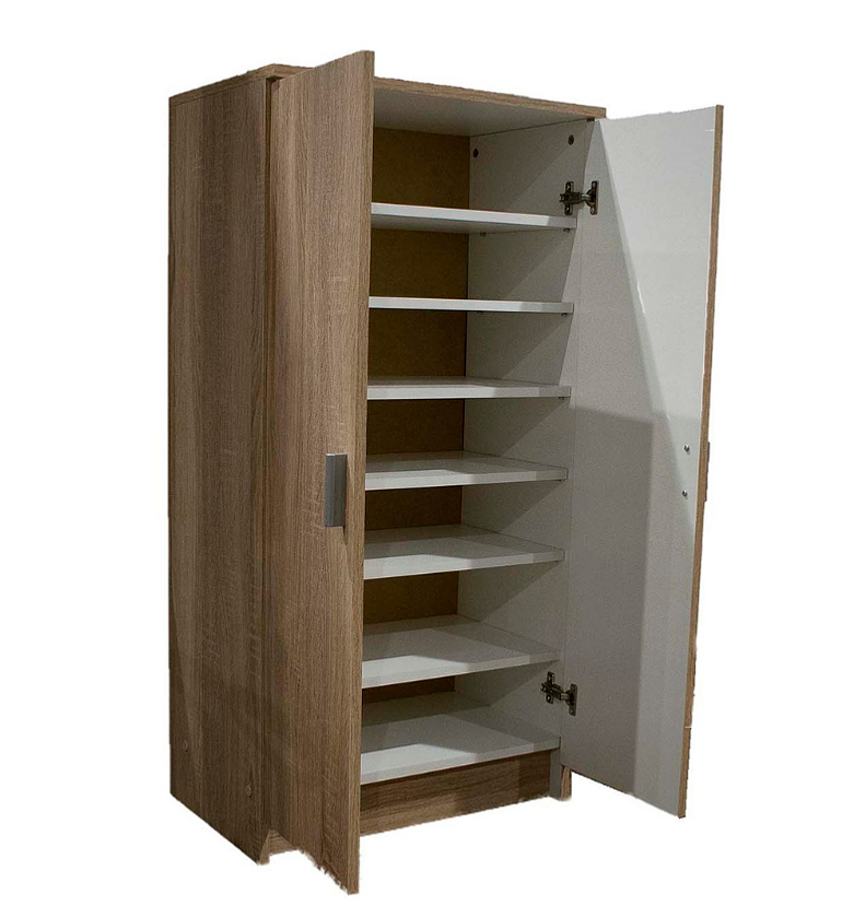 2-Door Shoe Cabinet with 7 Shelves image