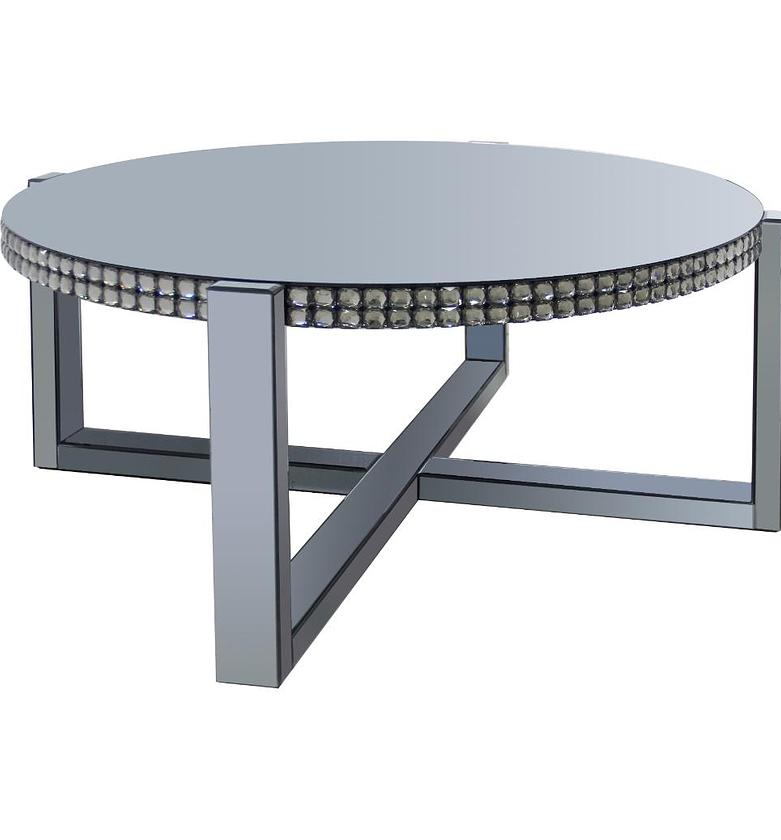 Coffee table smoke grey mirror image