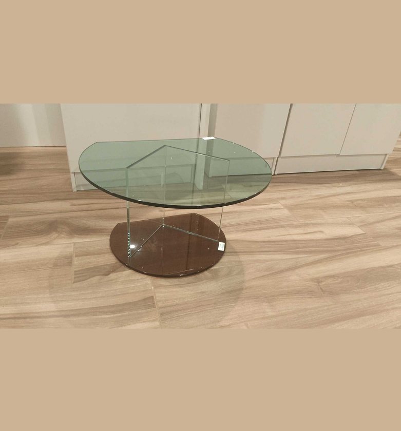 Side table 10mm glass green image