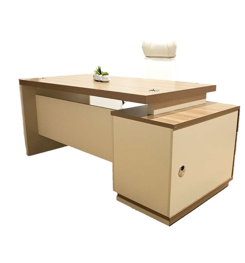 Soft white office table image