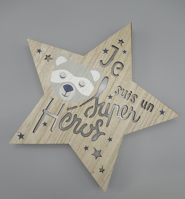 WOODEN STAR LED LIGHT image