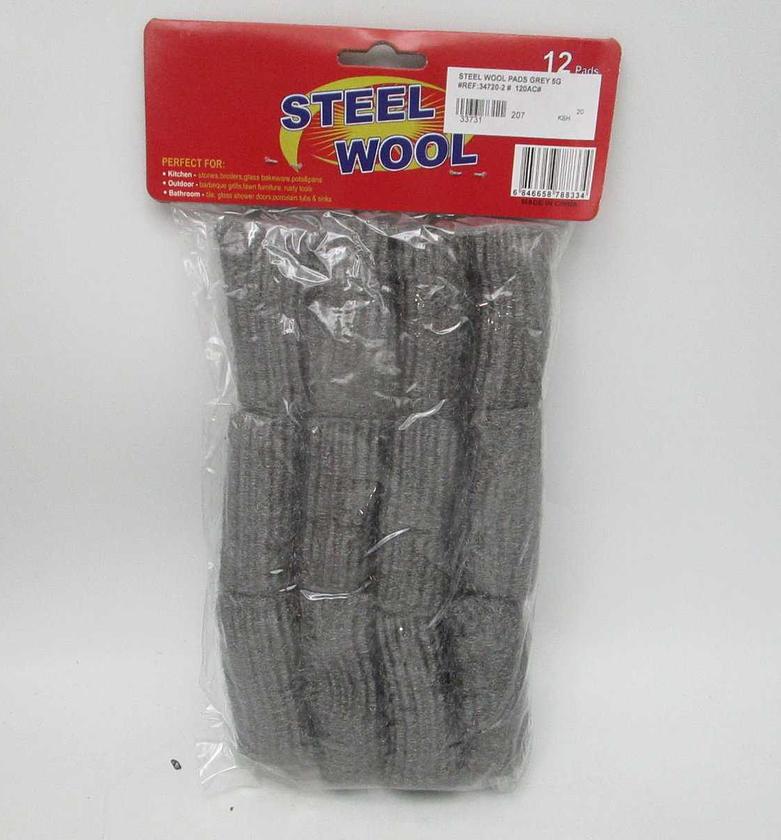 Steel wool pads grey 5g image