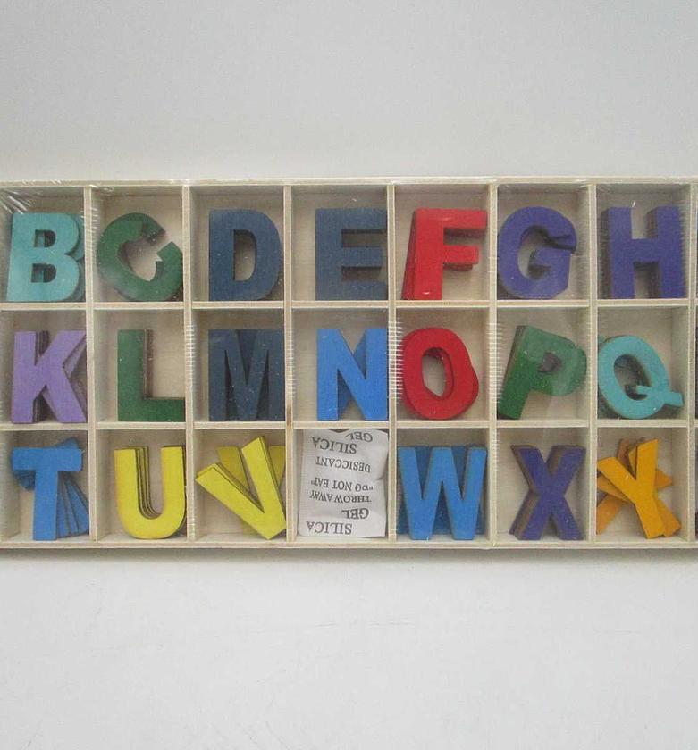 Lettre alphabet wood 130pcs image