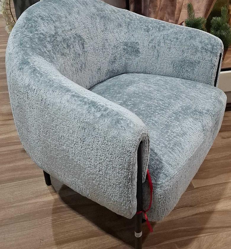 Armchair fabric cloud blue image