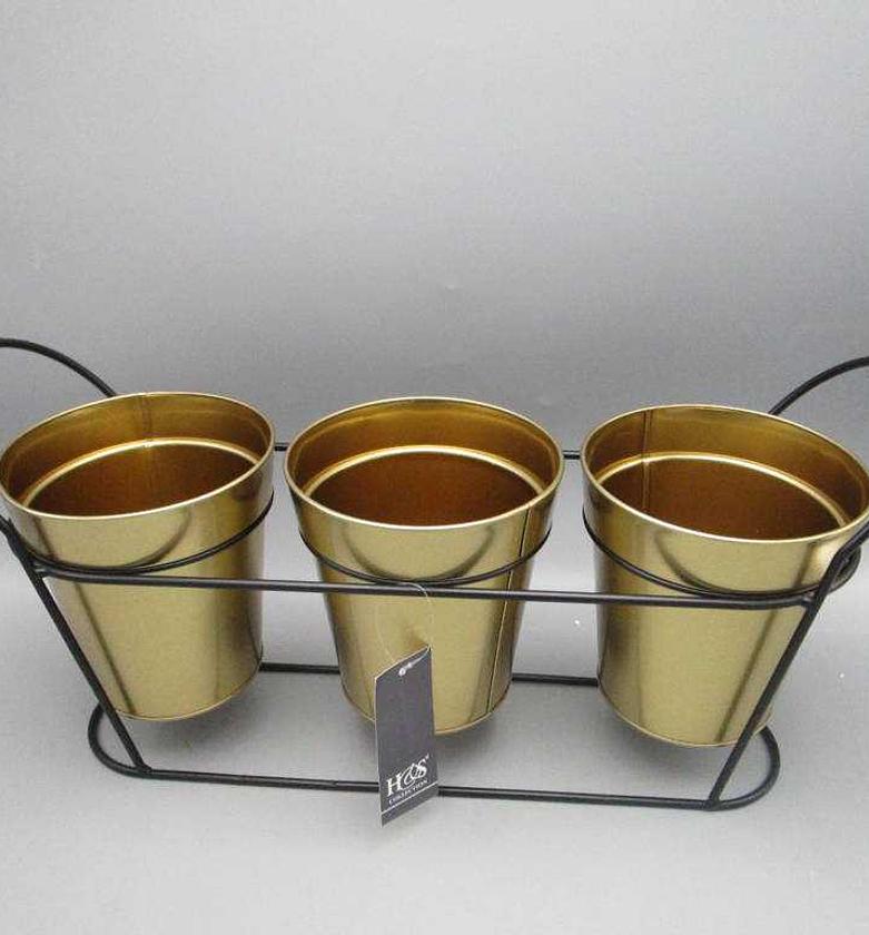 FLOWERPOT ON STAND 3 POTS image