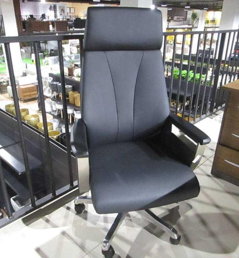 SWIVEL CHAIR, PU, HIGH BA image