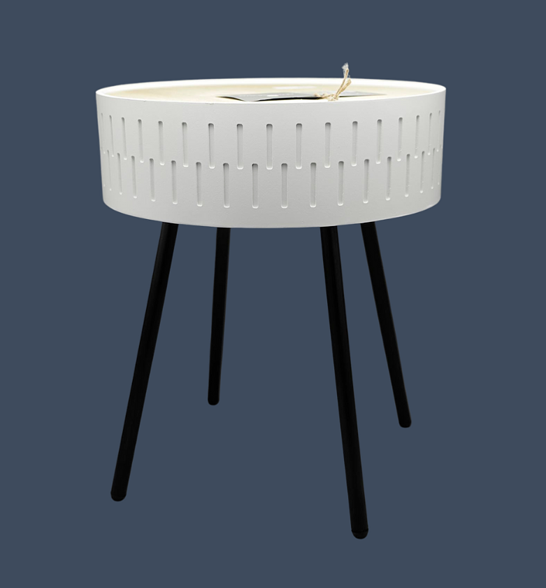 Shiro White Table with Trunk Base image