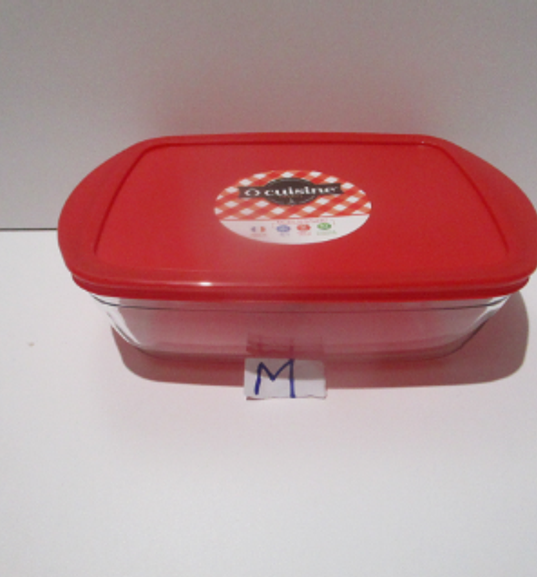 Dish rectangular with plastic image