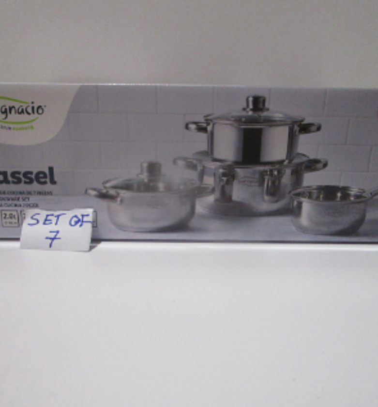 Cookware set 7pc ss ind cassel sg image