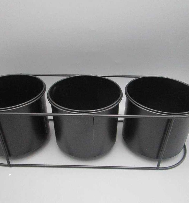 FLOWERPOT ON STAND 3 POTS image