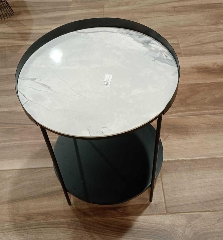 2-level side table metal frame image