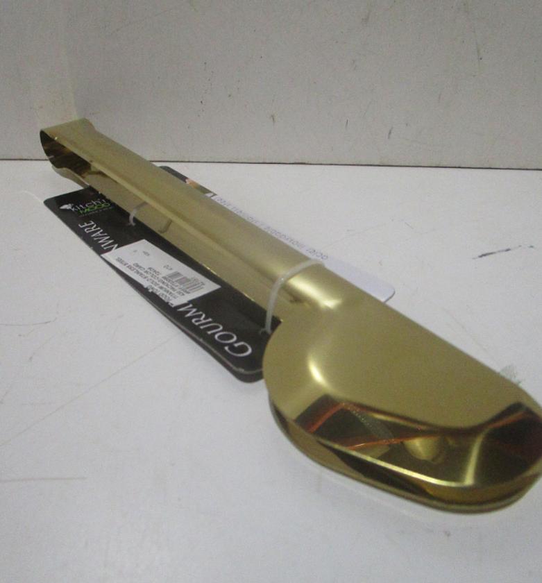 Food tong titanium gold stainless image