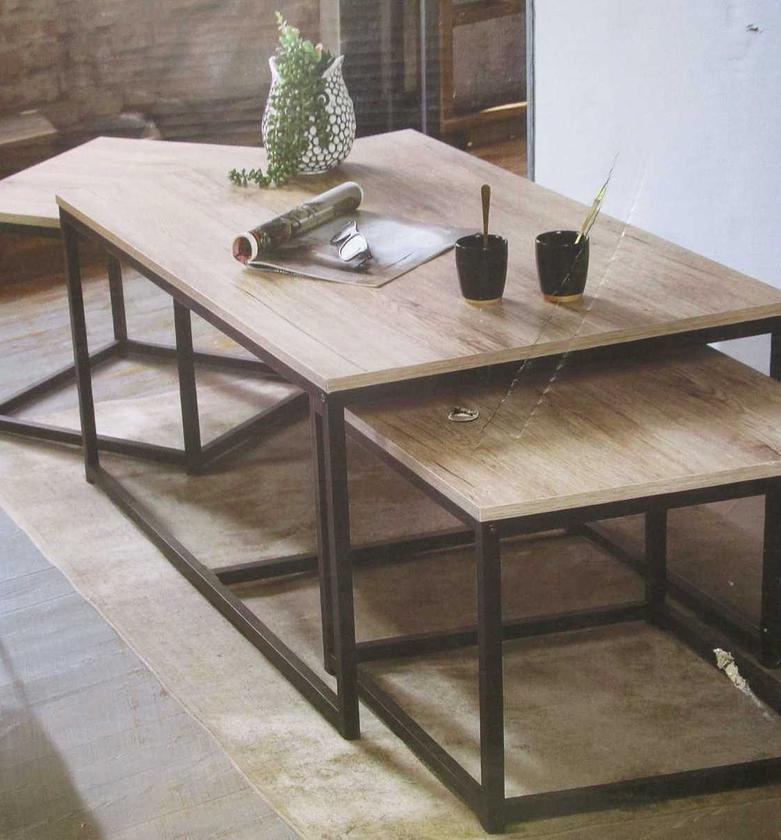 Coffee table loft x3 wood image