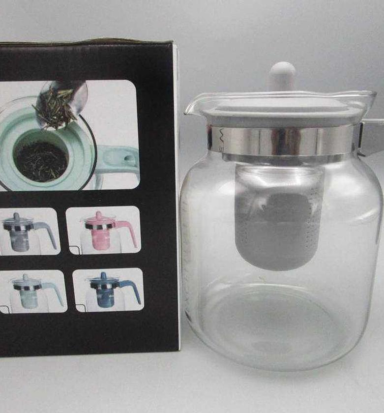 TEAPOT GLASS 1500ML 4ASS image