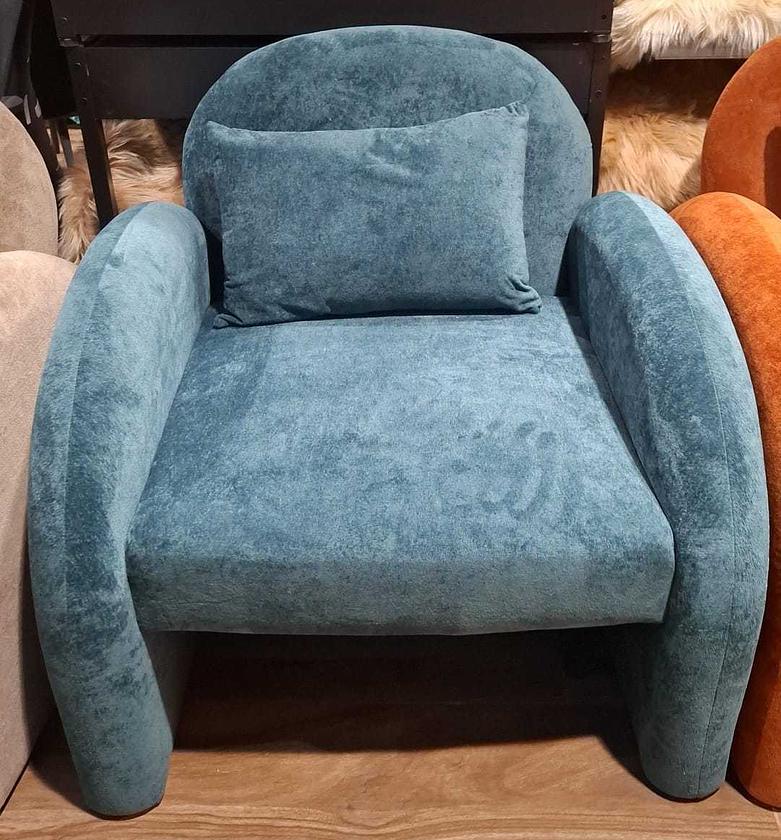 Armchair fabric blue image