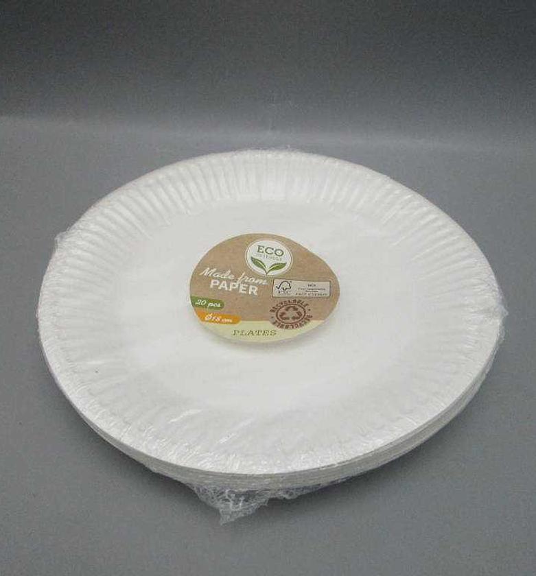 PLATE PAPER 18CM SET 20PC image