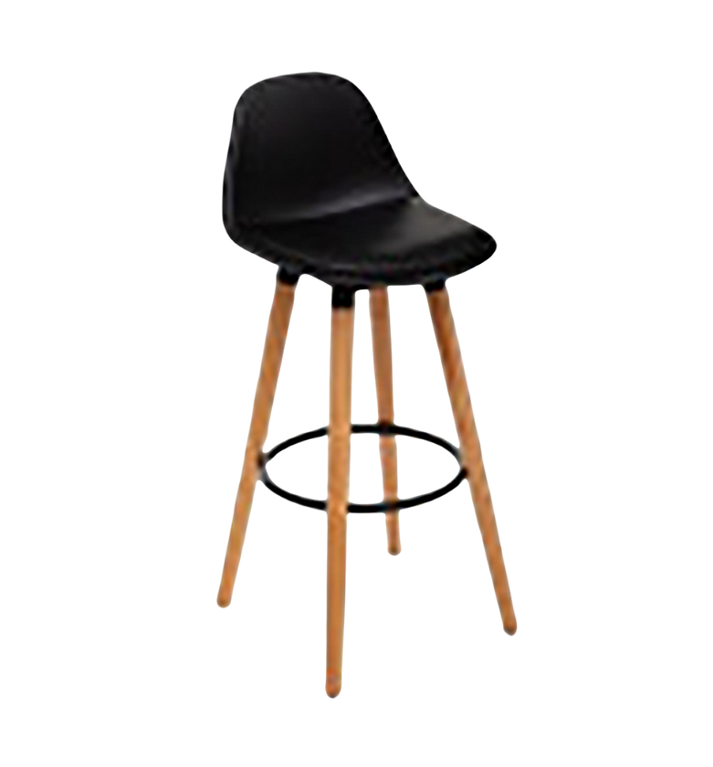 Maxon Black Bar Stool – Sleek Comfort in Modern Design image