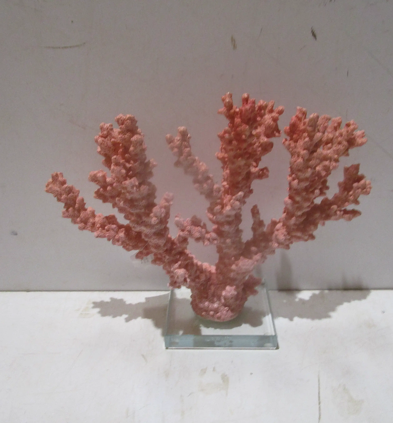 Coral resin pink resin 34.5x9.7x26.5 image